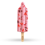 میلکی توت‌فرنگی با تکه‌های میوه